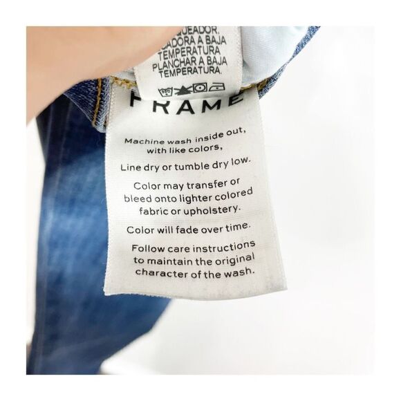 Frame Jeans Le High Skinny Medium Wash Womens Size 31 - Picture 4 of 7